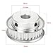 uxcell Aluminum 30 Teeth 12.7mm Bore 5.08mm Timing Belt Pulley for 10mm Belt