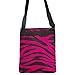 Crossbody Swingpack Bag (Zebra Pink & Black)