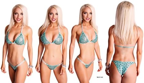 Elegantfitt Competition Bikini Suit wtih 5 Connectors and Swarovski Imitation Crystals
