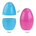 Unomor Jumbo Plastic Easter Eggs Containers for Filling Specific Treats, Easter Party Favor, Easter Eggs Hunt, Basket Stuffers Filler, Classroom Prize Supplies, Assorted Colors, Pack of 12