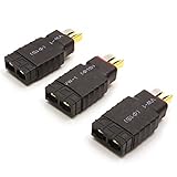 Deans T Plug Male to Traxxa TRX Female Connector Adapter No Wires RC Battery Connectors Converter Adaptors Set (3PCS)