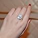 UMODE Jewelry 4 Carat Pear Cut Cubic Zirconia CZ Halo Engagement Wedding Ring (White Gold Color 8)