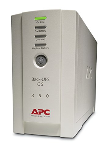 APC by Schneider Electric by Schneider ElectricBack-UPS CS - BK350EI - Unterbrechungsfreie Stromversorgung 350VA (4 Ausgaenge IEC, UEberspannungsschutz), beige
