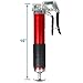 YaeTek Pistol Grip 4500 PSI Grease Gun, Heavy Duty Aluminum Anodized Canister with 12