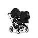 Bugaboo Donkey2 Sun Canopy, Black - Extendable Sun Shade for Full Weather Protection, Machine Washable