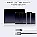 AUKEY USB C Cable 3.0 Braided [5 Pack] 3.3ft x 3, 6.6ft, 1ft USB Type C Cable Fast Charge for Samsung Galaxy S8 S8 Plus Note 8, LG V30 V20 G6 G5, HTC U11/10