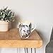 DEMDACO Bear Watercolor Glossy Stoneware Mug With Handle 16 Ounce, Brown On White