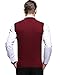 Kinlonsair Mens Casual Slim Fit Solid Lightweight V-Neck Sweater Vest
