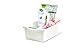 madesmart Baby Classic Medium Storage Basket - White | BABY COLLECTION | Organizer for Diapers, Baby Bottles, Lotions, Wipes or Toys | Durable | Soft-grip Dots and Non-slip Feet | BPA-Free