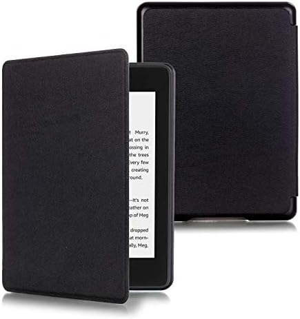 DHZ Case For Kindle Paperwhite 10th Generation 2018 New Version(no fits 2012-2017 All Paperwhite Old Model) - The Lightest Pu Leather Cover for All-New Amazon Kindle Paperwhite 2018,Black