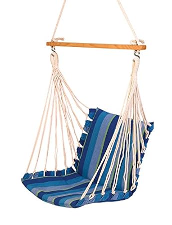 Hangit Cotton Swing Chair (Ocean Blue, 50 Centimeters)