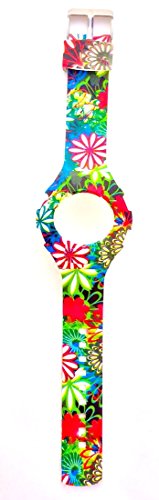 JoyJoy! Midnight Daisy Flower Power pack Silicone Watch Band JJ-4045