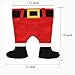 QBSM Funny Christmas Hat Novelty Red Cap Xmas Santa Claus Legs Pants Hats for Adult Kids