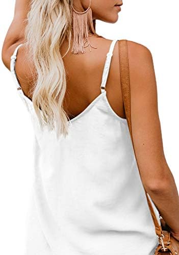 BLENCOT Women's Button Down V Neck Strappy Tank Tops Loose Casual Sleeveless Shirts Blouses 2 BLENCOT Women's Button Down V Neck Strappy Tank Tops Loose Casual Sleeveless Shirts Blouses