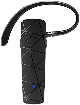 Bluetooth Headset, AiSpeed In Ear Single Earpiece Hands Free HD Stereo Headphone with Mic Noise Cancelling Secure Design for Business Driving Compatible with IOS iPhone Samsung Android Tablets- Black