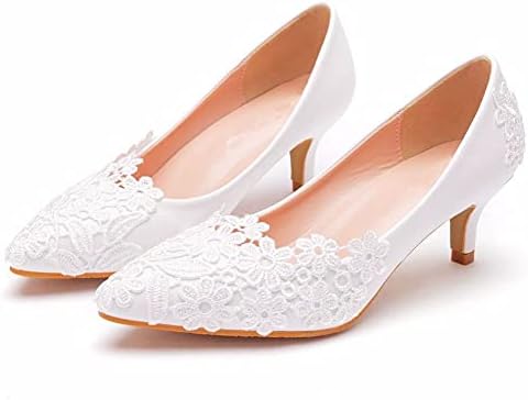 H/S Amaonz Women's 5cm Elegant Simple Lace Flower Wedding Low