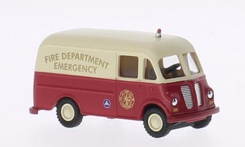 International Harvester Metro Delivery Van, Fire Department emergency, Model Car, Ready-made, Classic Metal Works 1:87