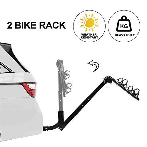 CAR DRESS 2 Bike Hitch Rack, Bike Carrier Quick Release 2 Inch Receiver Heavy Duty Bicycle Carrier Racks for Cars,SUV, Minivans - Thumbnail 5