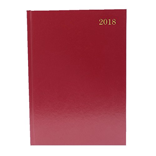 Agenda A4 2 pages par jour 2018 Bordeaux [Lot de 1]