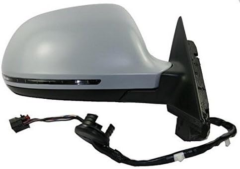 Right Rearview Mirror Electric Thermal 8 Pin with Light with Primer from 2008 to 2012 Model 3 Ports