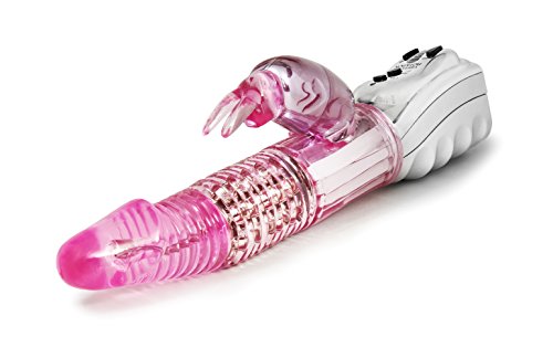 Eden 10" Ultimate Rabbit 7 Functions Gyrating Vibrating Waterproof Vibrator (Pink)