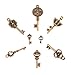 Keyzone Wholesale 70 Pieces Antique Bronze Vintage Skeleton Mixed Key Charms DIY Necklace Pendant for Handmade Jewelry Making