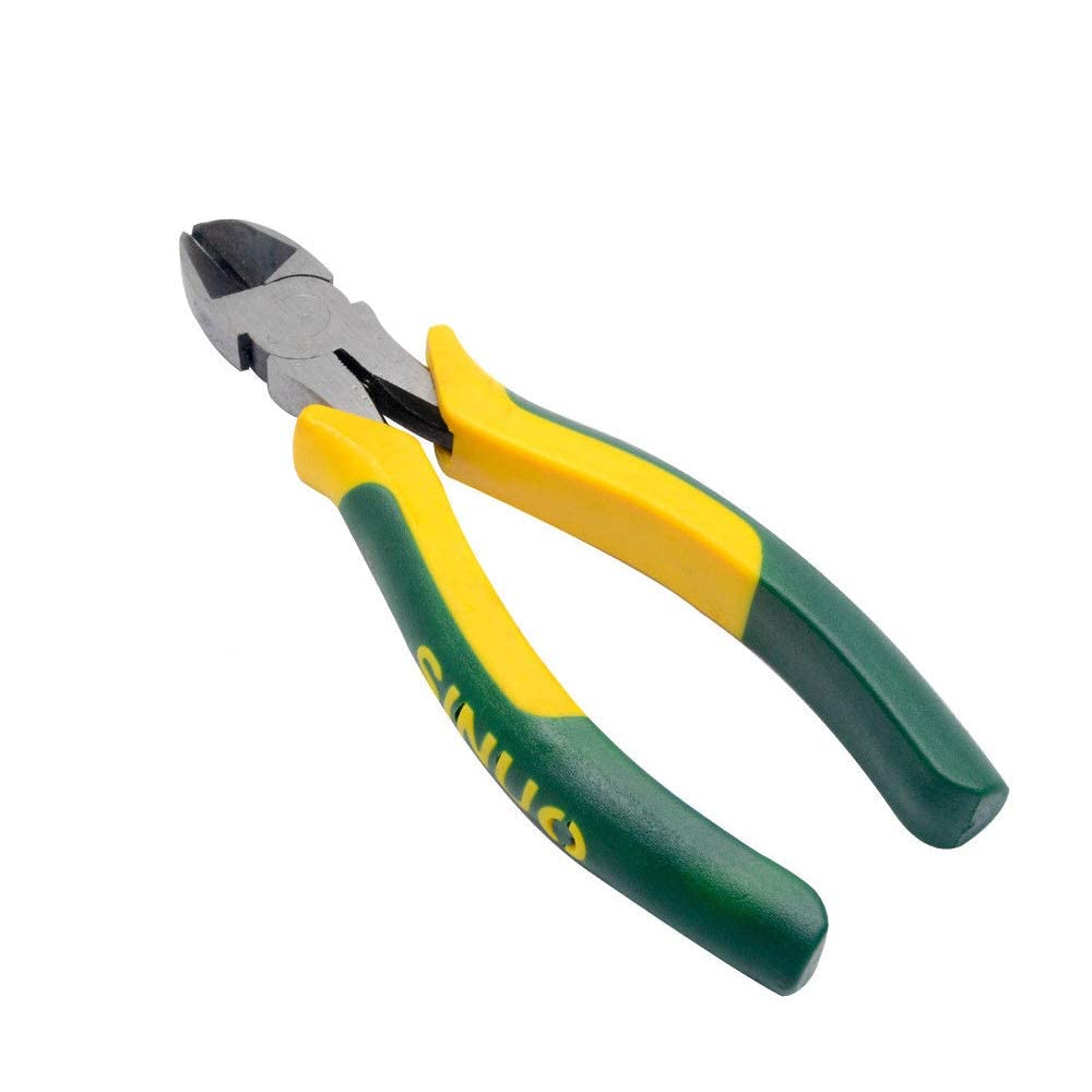 Side Cutting Pliers Metal Diagonal Cutter Cable Electrical Wire Cutters Multifunctional Force-Saving Plier 6 inch