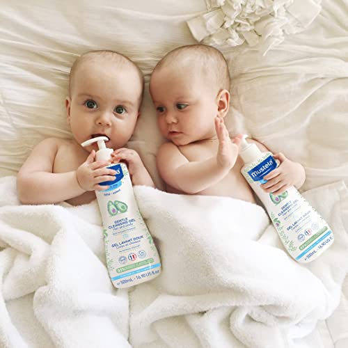 Mustela Baby Gentle Cleansing Gel - Baby Hair & Body Wash - with Natural Avocado fortified with Vitamin B5 - Biodegradable Formula & Tear-Free â€“ 16.90 fl. oz. (Pack of 1)