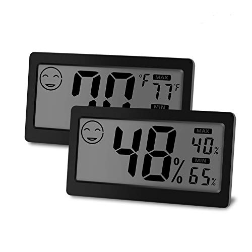 JLENOVEG Digital Indoor Thermometer Hygrometer Temperature and Humidity Display with 3.3 inch LCD Table Standing Magnet Attaching for Household Office Gym Kitchen (2) - Thumbnail 7