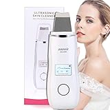 [Upgrade] Soonis Skin Scrubber Facial Cleaner with LED Display Facial Scraper Peeling Pore Cleaner Skin Exfoliating Blackhead Removal Acne Extractor