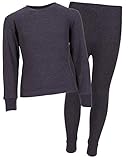 Sweet & Sassy Girls’ 2-Piece Thermal Warm Underwear Top and Pant Set