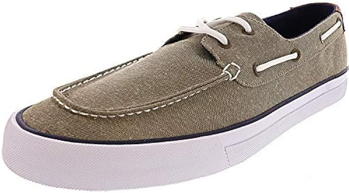 tommy hilfiger canvas boat shoes