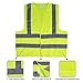 Cartman High Visibility Safety Vest Neon Yellow, ANSI/ISEA Standard, Size L, 1PK