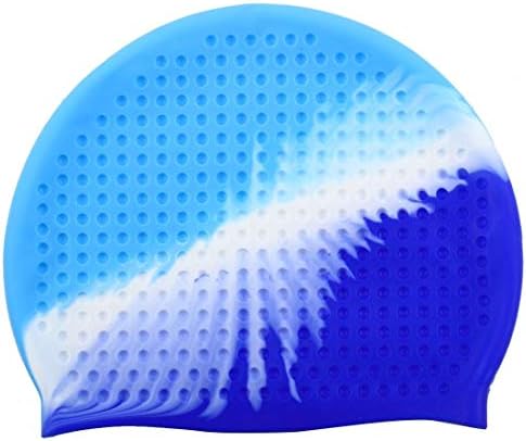 ESnipe Mart Latest Bubble Silicone Swimming Cap, Bathing Cap, Waterproof Flexible Water Drop Design Non-Slip