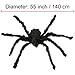 ZDATT 3-Pack Halloween Spider Decorations 55 inch Giant Spider Halloween Spiders Large Outdoor Spider Decoration Yard Spider Halloween Decor Scary Halloween Decoration Fake Large Hairy Spider Props