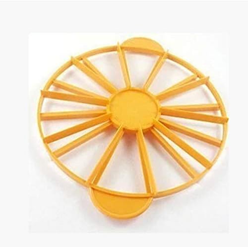 Ujixian Yellow Color 10/12 Parts Equal portions Cake dividers Slicer Birthday Cakes Cutter for Baking Supplies