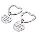 Mtlee 2 Pack Good Friends Keychain Not Sisters by Blood But Sisters by Heart Key Chain Friendship Gift