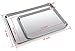 Baking Sheet Set of 2, Zacfton Cookie Sheet Set & Baking Pan 2 Pieces Stainless Steel & Rectangle Size Non Toxic & Healthy,Superior Mirror Finish & Easy Clean, Dishwasher Safe