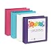 4 Pack 2 Inch 3 Ring Binders, Rugged Design for Home, Office, and School, Designed for of 8.5 Inch x 11 Inch Paper, Purple, White, Aqua Blue, Pink, 4 Binder Assorted Pack, Made in USA