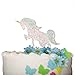 Ella Celebration Unicorn Birthday Cake Topper Unique Reusable Rainbow Rhinestone Cake Decorations for Party, Baby Shower, Event Supplies and Favors (Multicolor)