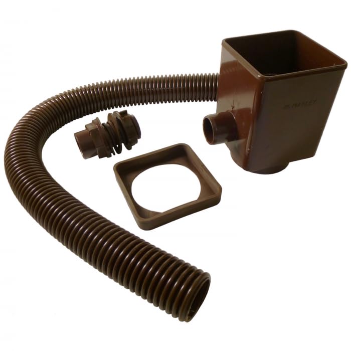 Aliaxis (Marley) A-RD25RB Black Rain Water Diverter to fit 68mm Round or 65mm Square downpipes