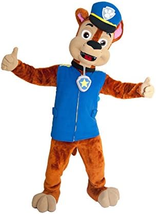 PAW PATROL CHASE DOG MASCOT COSTUME ADULT SIZE HIGH QUALITY