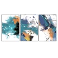 3 Piece Canvas Wall Art - Abstract Art - Canvas Prints Home Artwork Decoration for Living Room,Bedroom - 16