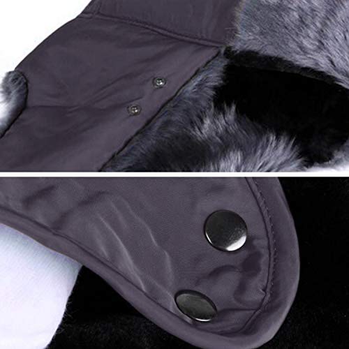 iClosam Unisex Wintermütze Fliegermütze Fellmütze Trappermütze Pilotenmütze Fellmütze mit windundurchlässiges… – Bild 6