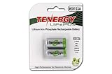 Card: 2pcs of Tenergy RCR123A 3.0V (3.2V NOM) 750mAh LiFePO4 Rechargeable Battery- IEC62133 Certified