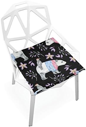 PLAO Cushion Seat Panda Bird Cushions Soft Chair Pad Nonslip Chair Pads Cushions Home Decor for Patio Furniture Dining Room 16" X 16"