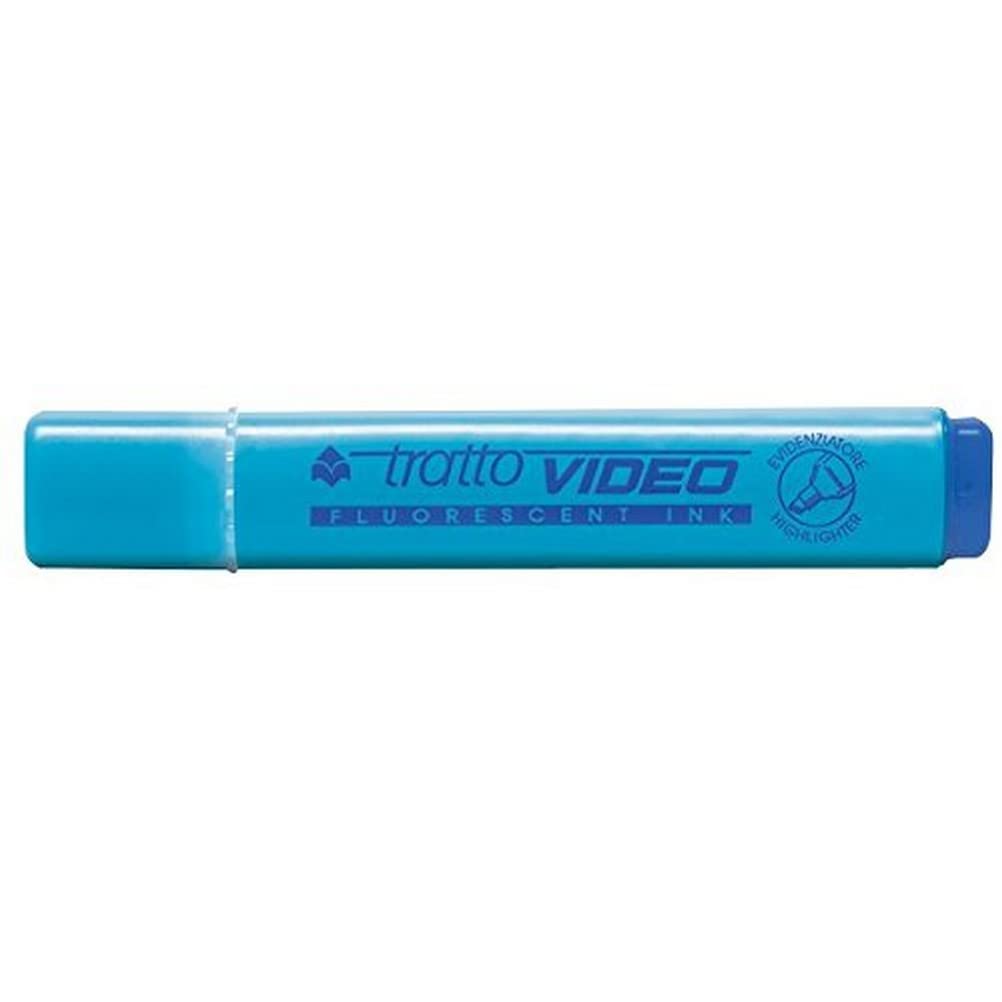 EVIDENZIATORE FLUORESCENTE TRATTO Video Azzurro