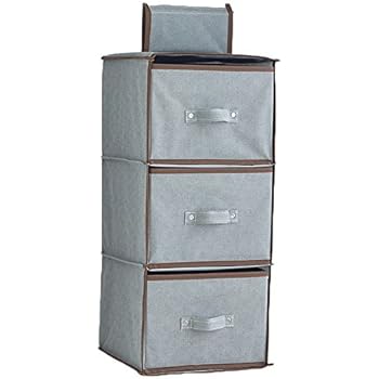 Amazon Com Pinze 3 Shelf Hanging Closet Organizer Drawers