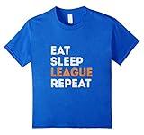 Gamer: LOL Eat Sleep League Repeat gaming T shirt 2016
