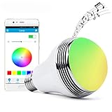 Autai LED Light Bulb with Smart Bluetooth Speaker and APP Control RGB Multi Color Changing Dimmable